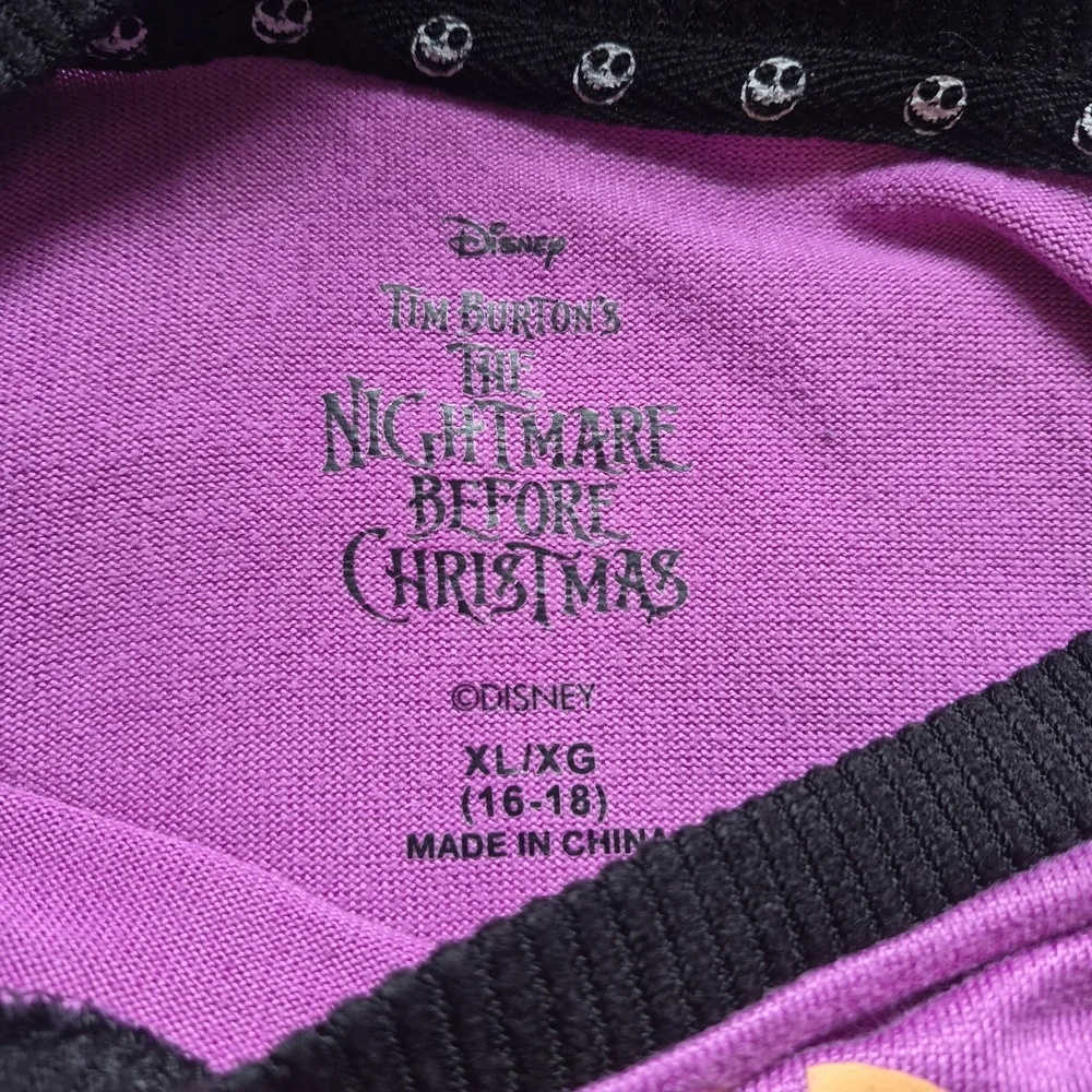 Disney Tim Burton Nightmare Before Christmas Scream Queen Nightgown XL - Picture 3 of 6